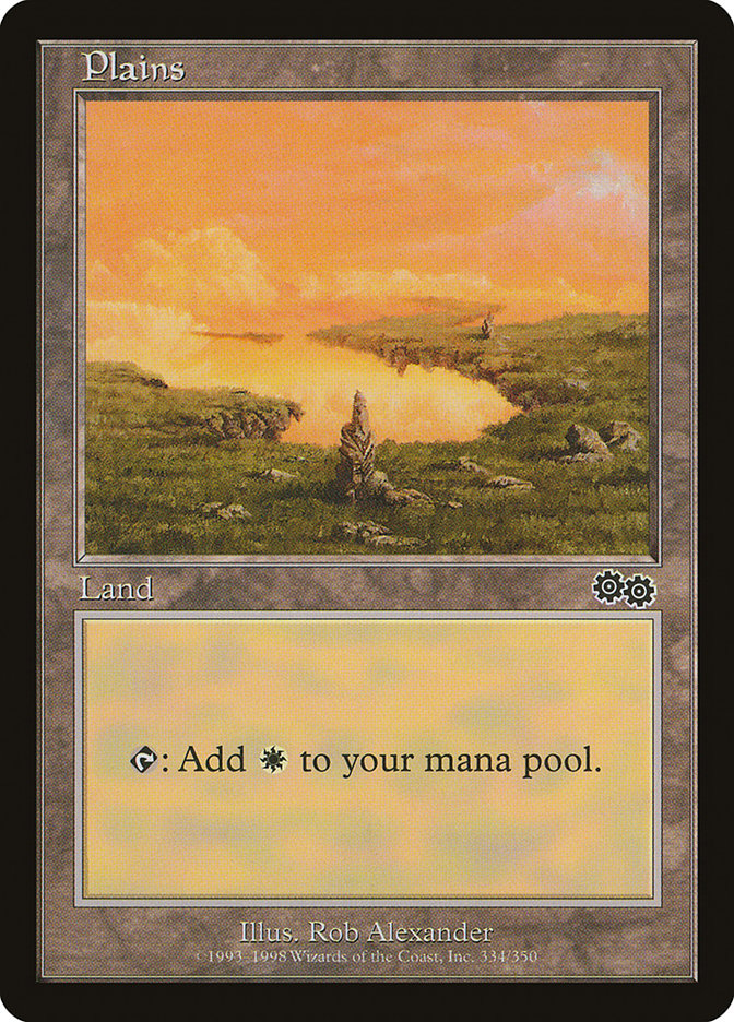 Plains (334) [Urza's Saga] | Webway Games