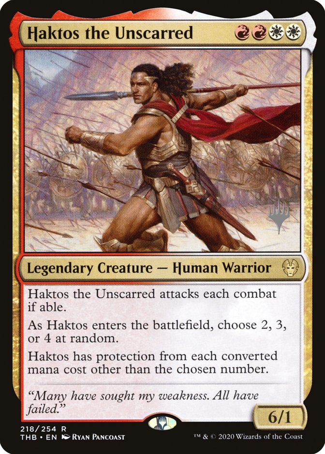 Haktos the Unscarred (Promo Pack) [Theros Beyond Death Promos] | Webway Games