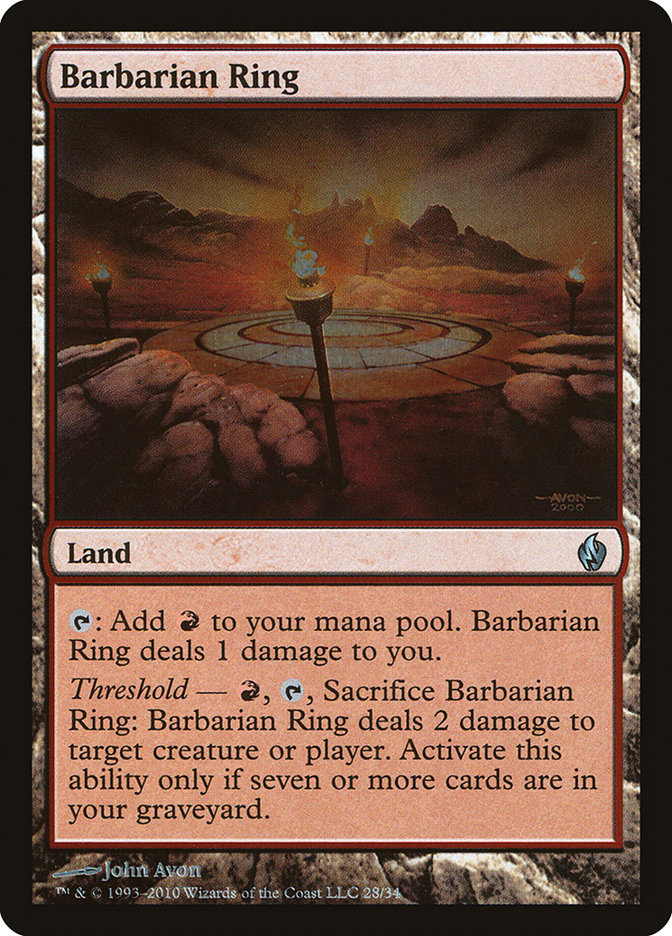 Barbarian Ring [Premium Deck Series: Fire and Lightning] | Webway Games