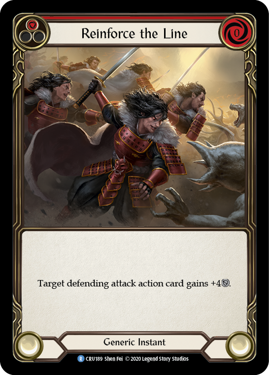 Reinforce the Line (Red) [CRU189] 1st Edition Normal | Webway Games