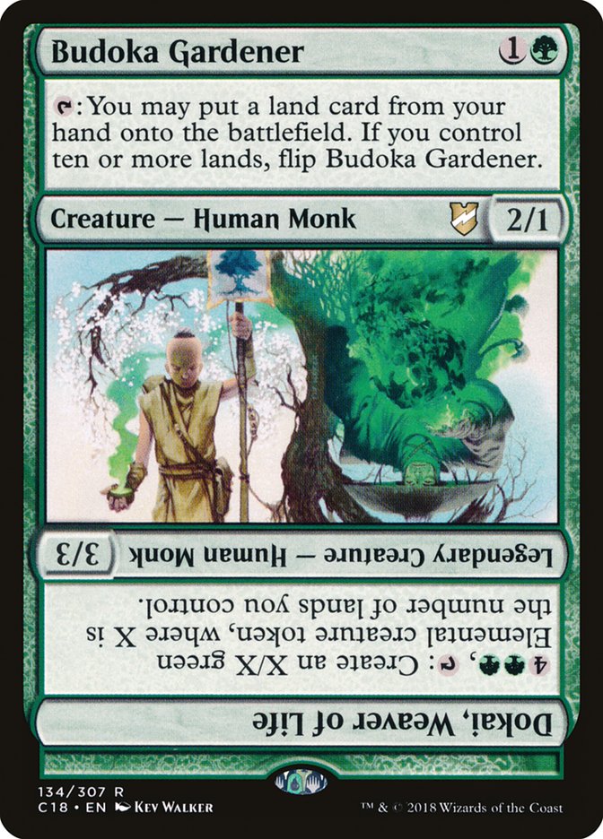 Budoka Gardener // Dokai, Weaver of Life [Commander 2018] | Webway Games
