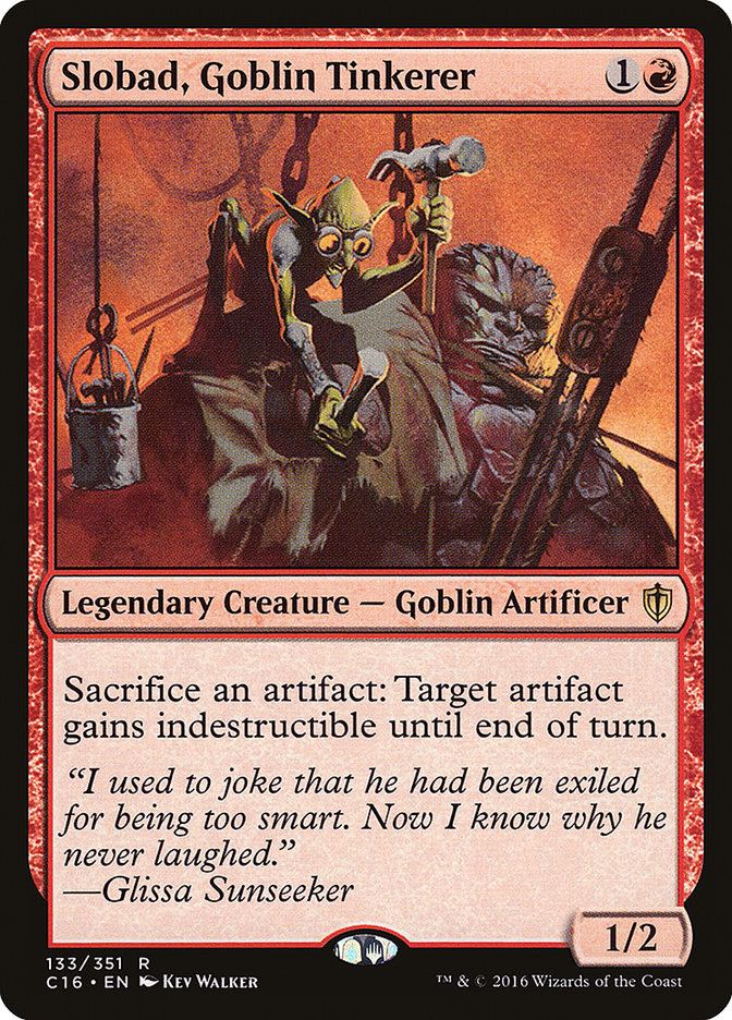Slobad, Goblin Tinkerer [Commander 2016] | Webway Games