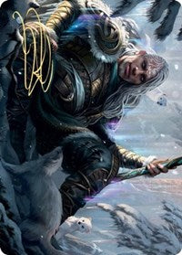 Jorn, God of Winter Art Card (Gold-Stamped Signature) [Kaldheim: Art Series] | Webway Games