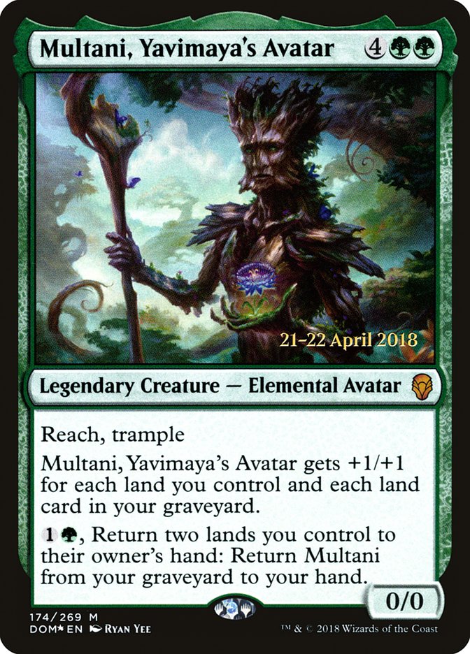Multani, Yavimaya's Avatar  (Prerelease) [Dominaria Prerelease Promos] | Webway Games