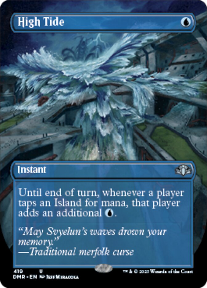 High Tide (Borderless Alternate Art) [Dominaria Remastered] | Webway Games