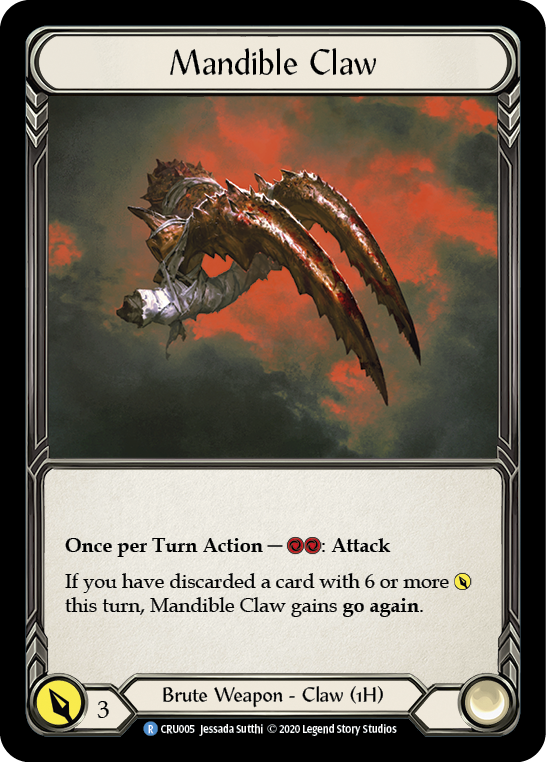 Mandible Claw [CRU005] 1st Edition Cold Foil | Webway Games