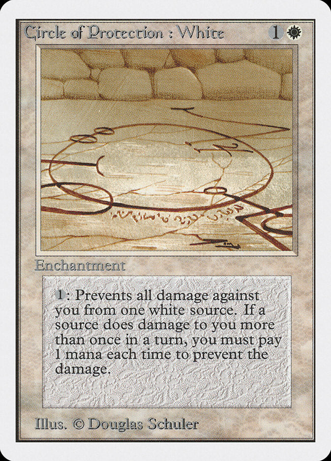 Circle of Protection: White [Unlimited Edition] | Webway Games