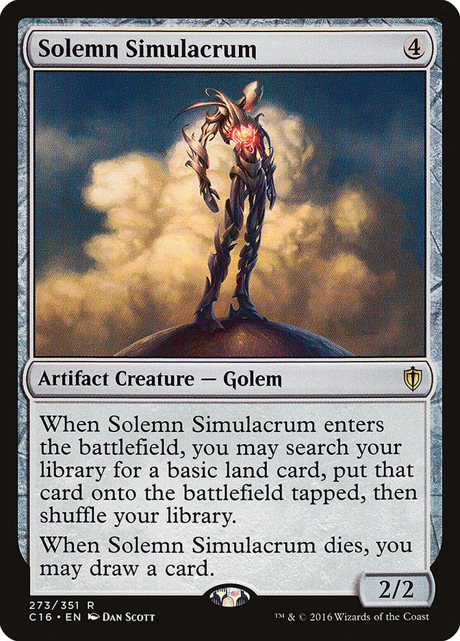 Solemn Simulacrum [Commander 2016] | Webway Games