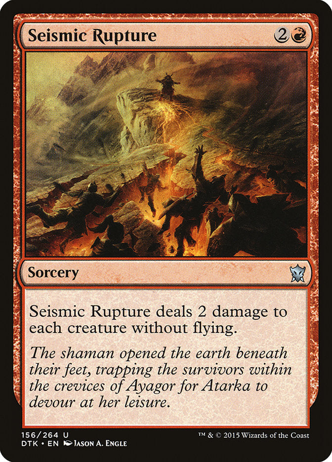 Seismic Rupture [Dragons of Tarkir] | Webway Games