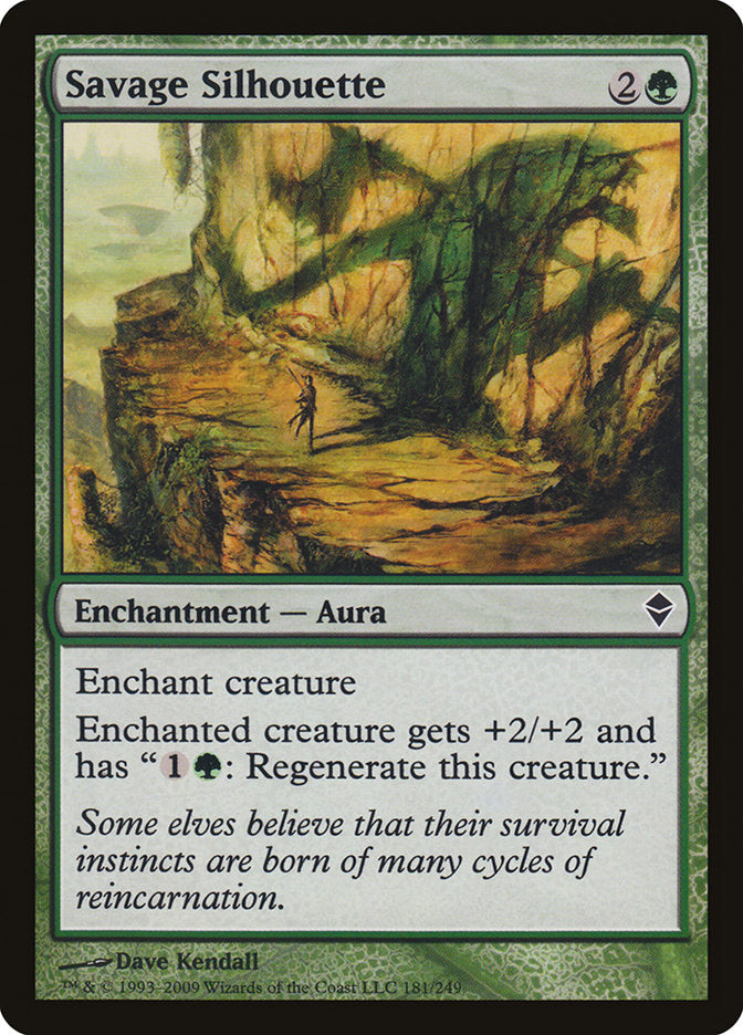 Savage Silhouette [Zendikar] | Webway Games