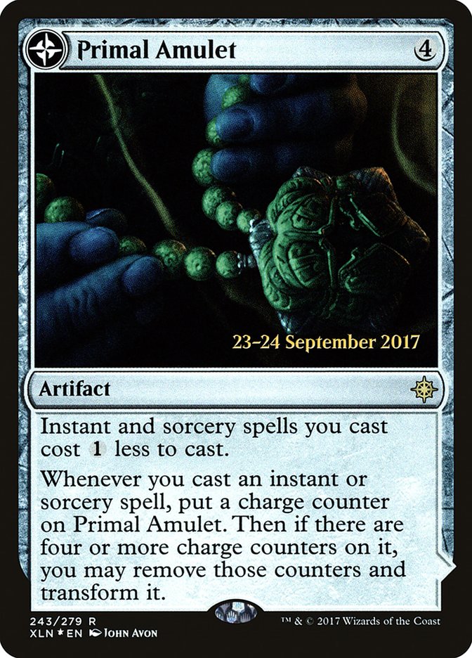 Primal Amulet // Primal Wellspring  (Prerelease) [Ixalan Prerelease Promos] | Webway Games