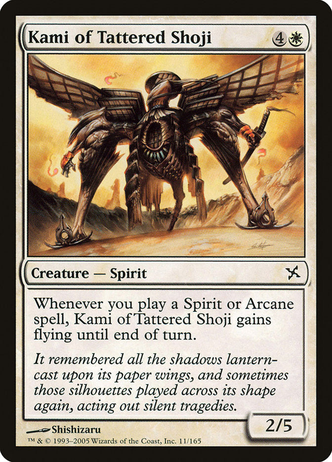 Kami of Tattered Shoji [Betrayers of Kamigawa] | Webway Games