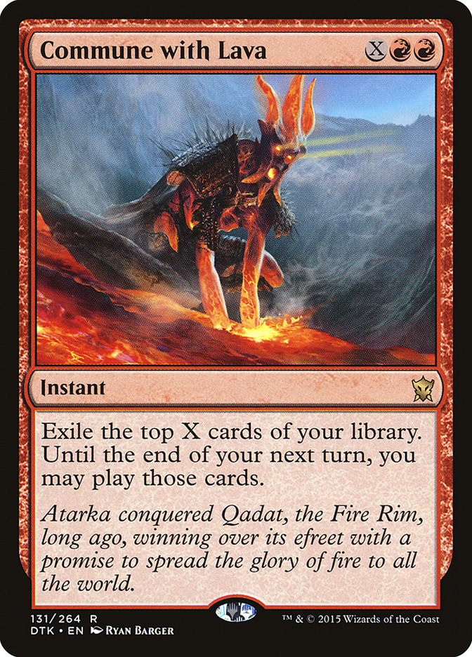 Commune with Lava [Dragons of Tarkir] | Webway Games