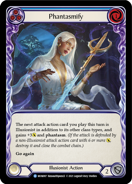 Phantasmify (Blue) (Rainbow Foil) [MON097-RF] 1st Edition Rainbow Foil | Webway Games