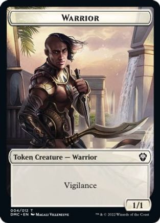 Zombie Knight // Warrior Double-sided Token [Dominaria United Commander Tokens] | Webway Games