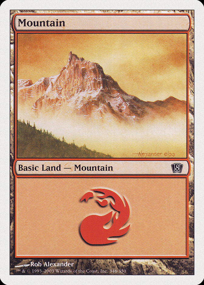 Mountain (346) [Eighth Edition] | Webway Games
