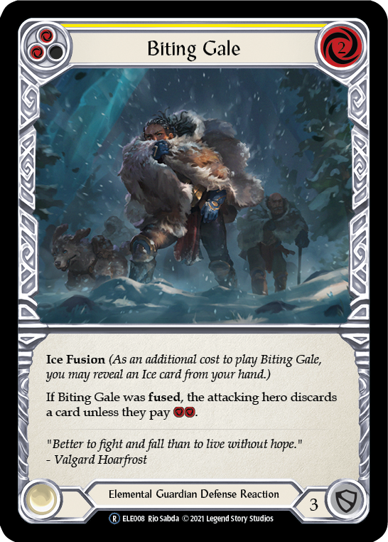 Biting Gale (Yellow) [U-ELE008] Unlimited Normal | Webway Games