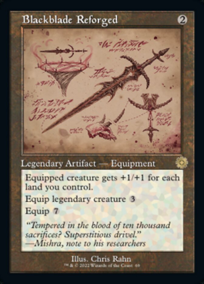 Blackblade Reforged (Retro Schematic) [The Brothers' War Retro Artifacts] | Webway Games