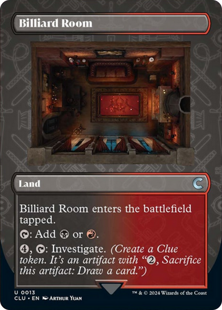 Billiard Room (Borderless) [Ravnica: Clue Edition] | Webway Games