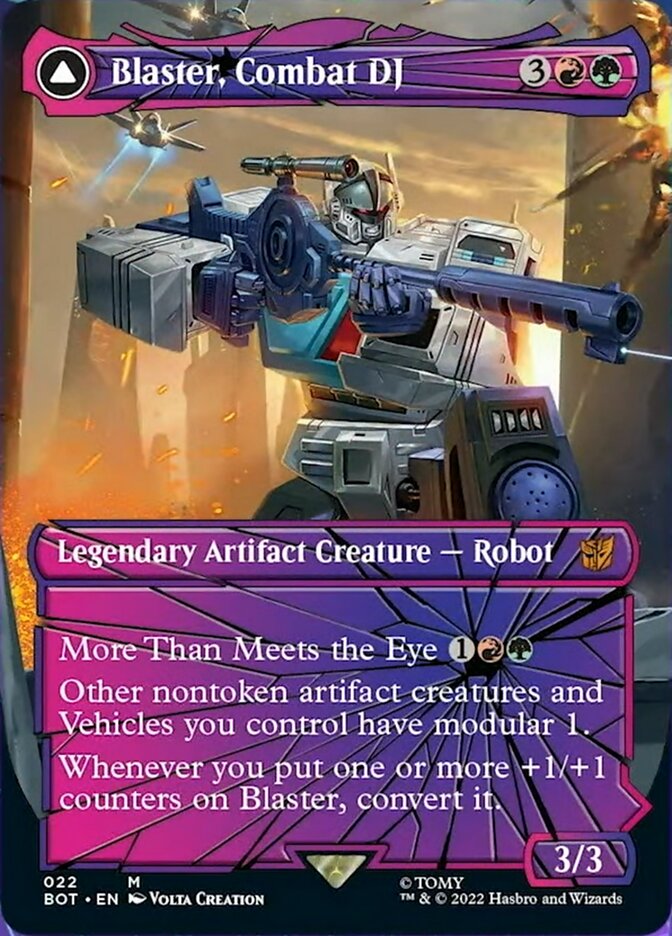 Blaster, Combat DJ // Blaster, Morale Booster (Shattered Glass) [Universes Beyond: Transformers] | Webway Games