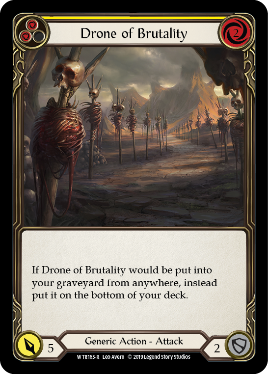 Drone of Brutality (Yellow) [WTR165-R] Alpha Print Normal | Webway Games