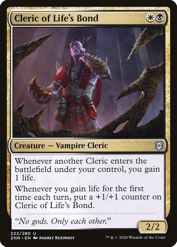 Cleric of Life's Bond [Zendikar Rising] | Webway Games