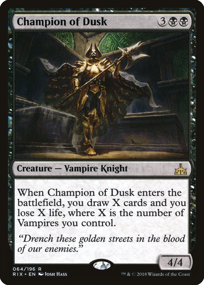 Champion of Dusk [Rivals of Ixalan] | Webway Games