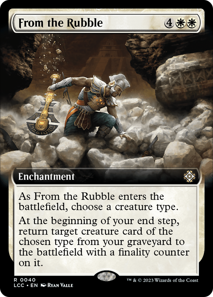 From the Rubble (Extended Art) [The Lost Caverns of Ixalan Commander] | Webway Games