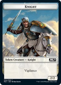 Knight // Pirate Double-sided Token [Core Set 2021 Tokens] | Webway Games