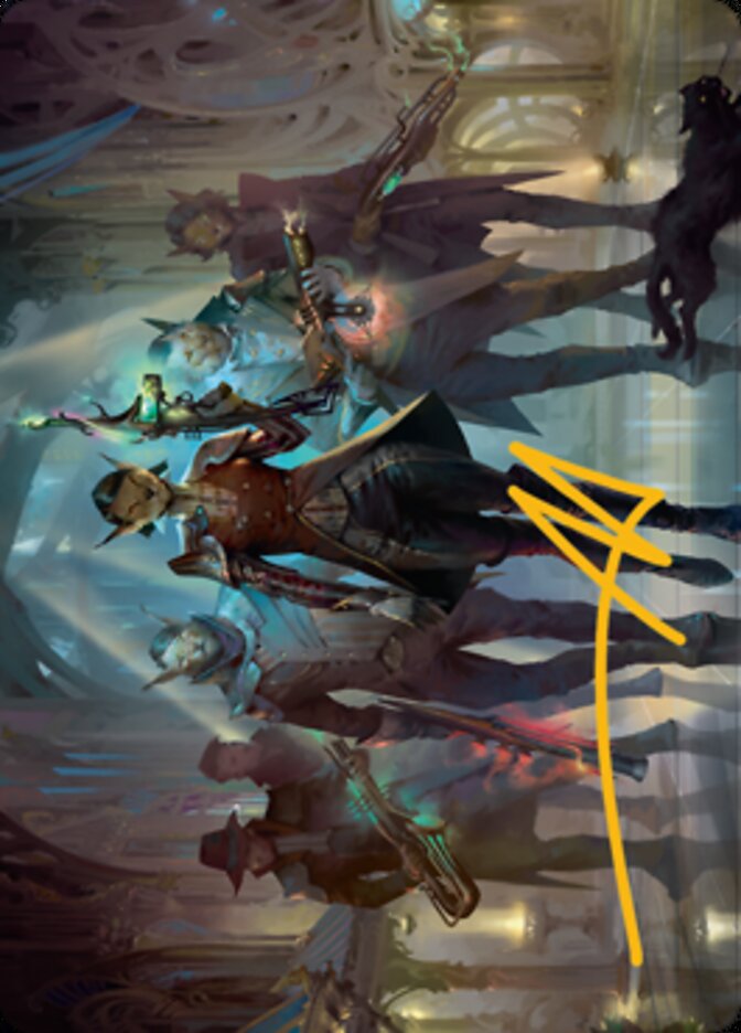 Family's Favor Art Card (Gold-Stamped Signature) [Streets of New Capenna Art Series] | Webway Games