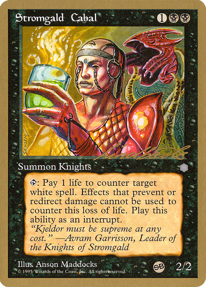 Stromgald Cabal (Leon Lindback) (SB) [Pro Tour Collector Set] | Webway Games