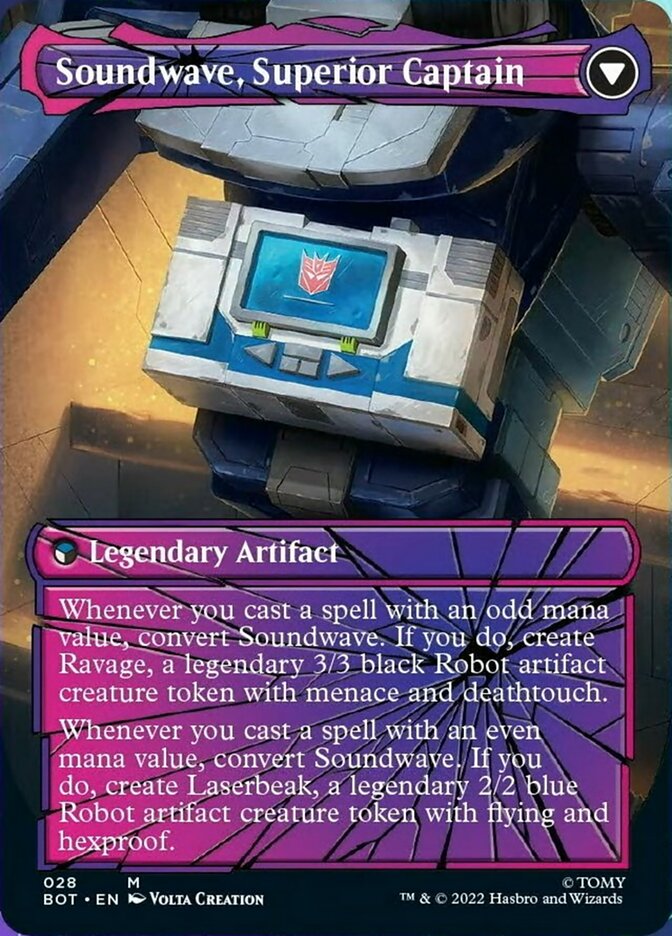 Soundwave, Sonic Spy // Soundwave, Superior Captain (Shattered Glass) [Universes Beyond: Transformers] | Webway Games