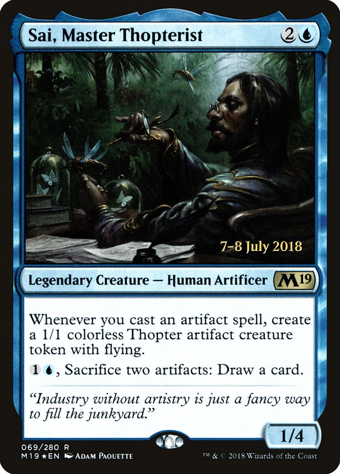 Sai, Master Thopterist  (Prerelease) [Core Set 2019 Prerelease Promos] | Webway Games