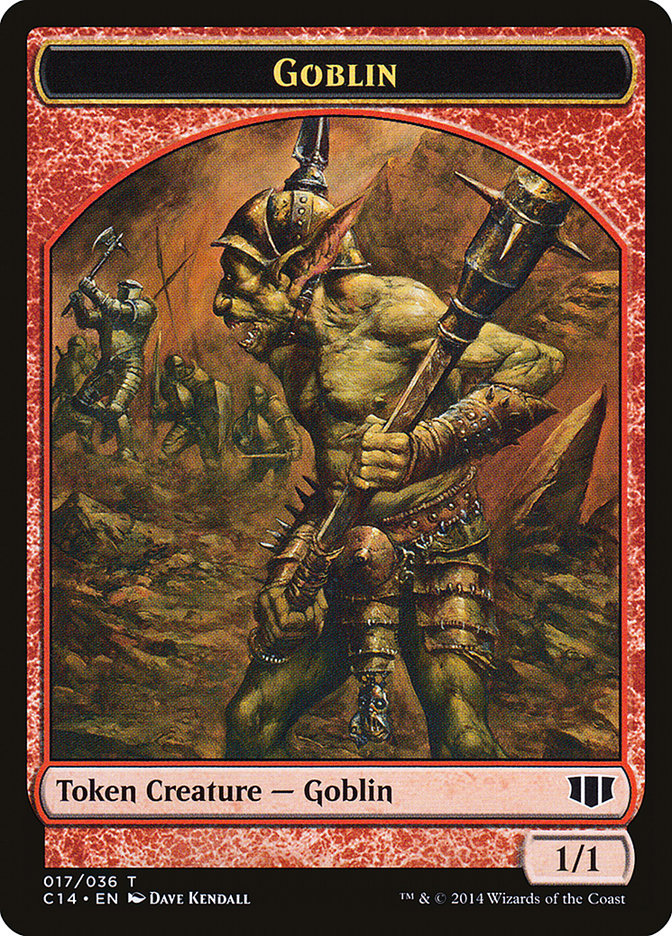 Goblin // Goat Double-sided Token [Commander 2014 Tokens] | Webway Games