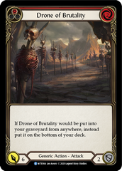 Drone of Brutality (Red) [U-WTR164] (Welcome to Rathe Unlimited)  Unlimited Rainbow Foil | Webway Games