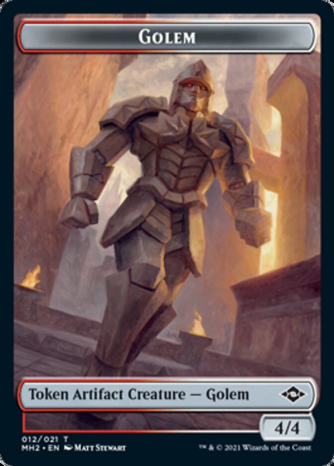 Golem Token // Treasure Token (#21) [Modern Horizons 2 Tokens] | Webway Games