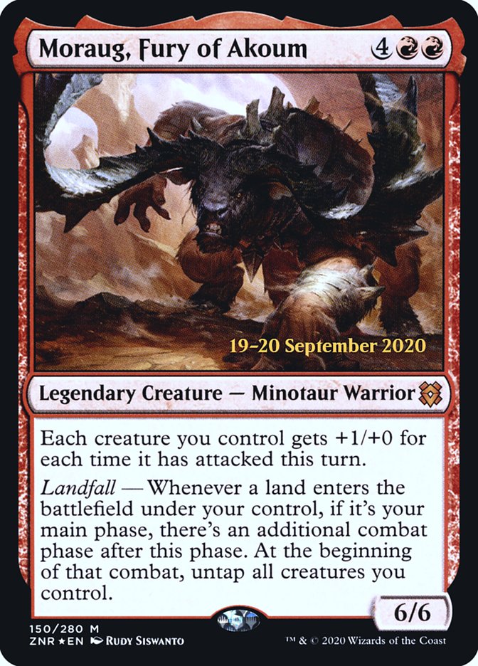 Moraug, Fury of Akoum  [Zendikar Rising Prerelease Promos] | Webway Games