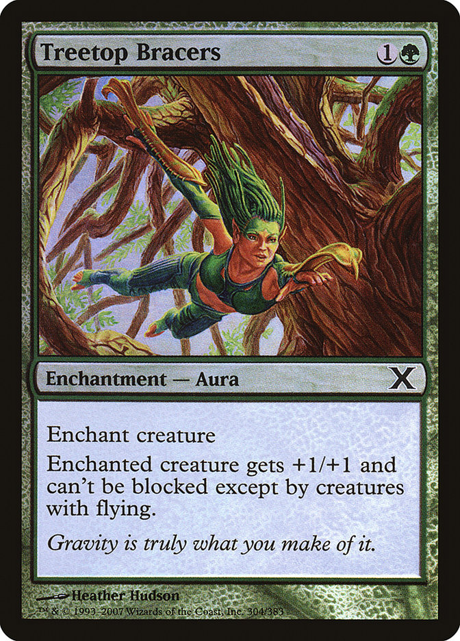 Treetop Bracers (Premium Foil) [Tenth Edition] | Webway Games