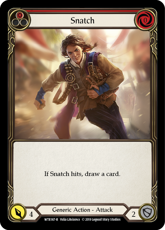 Snatch (Red) [WTR167-R] Alpha Print Rainbow Foil | Webway Games