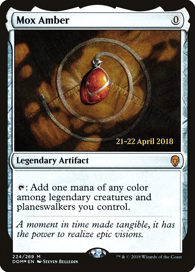 Mox Amber  [Dominaria Prerelease Promos] | Webway Games