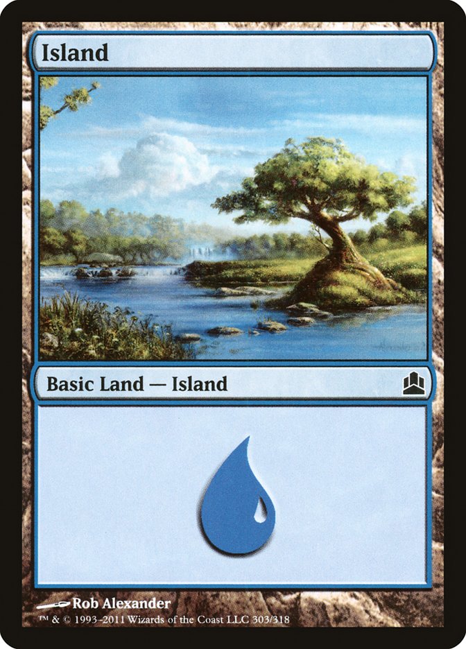Island (#303) [Commander 2011] | Webway Games