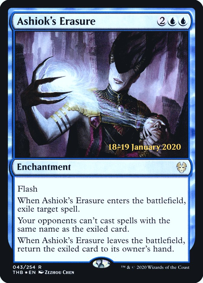 Ashiok's Erasure [Theros Beyond Death Prerelease Promos] | Webway Games