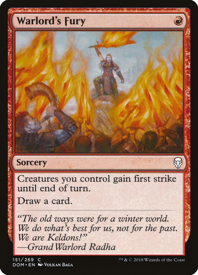 Warlord's Fury [Dominaria] | Webway Games