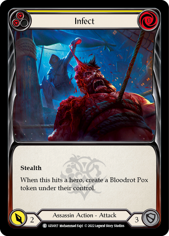 Infect (Yellow) [UZU017] (Outsiders Uzuri Blitz Deck) | Webway Games