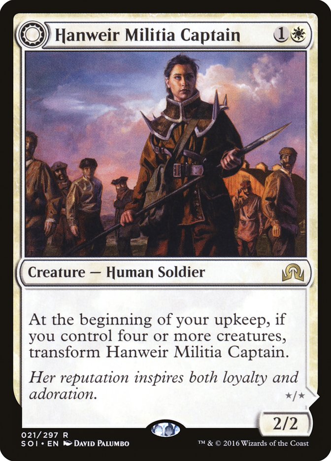 Hanweir Militia Captain // Westvale Cult Leader [Shadows over Innistrad] | Webway Games