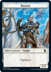 Wolf // Knight Double-sided Token [Innistrad: Midnight Hunt Commander] | Webway Games