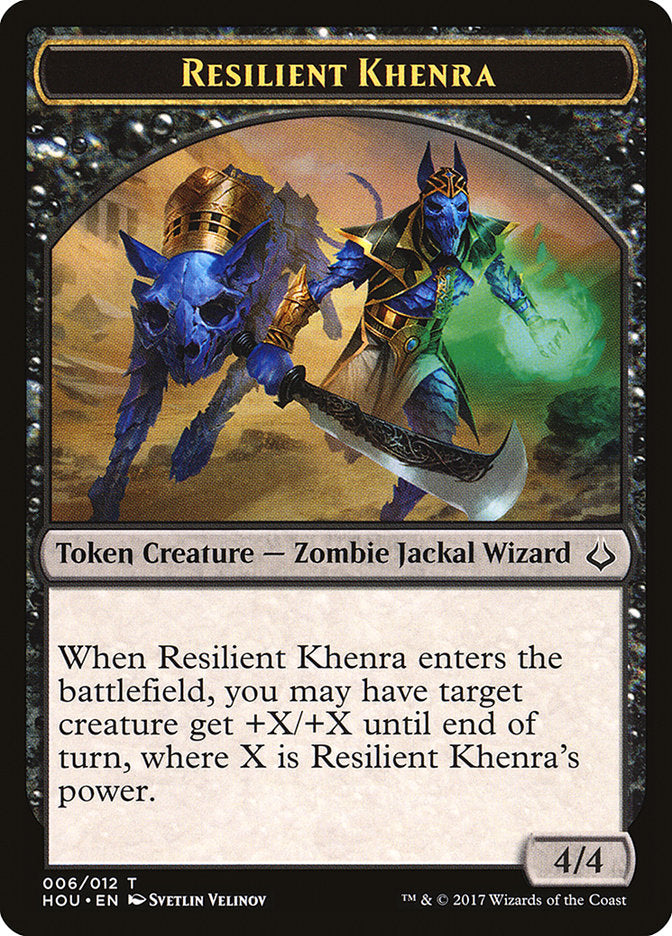Resilient Khenra Token [Hour of Devastation Tokens] | Webway Games