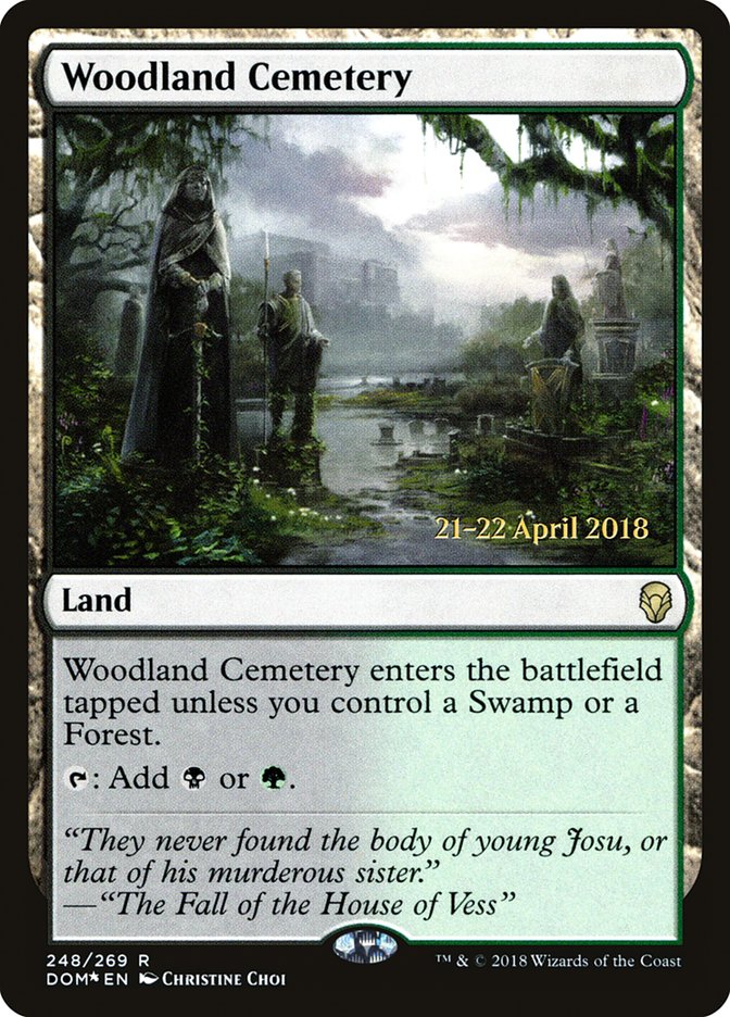 Woodland Cemetery  (Prerelease) [Dominaria Prerelease Promos] | Webway Games