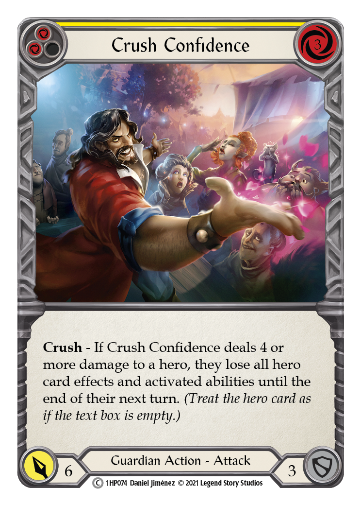 Crush Confidence (Yellow) [1HP074] | Webway Games