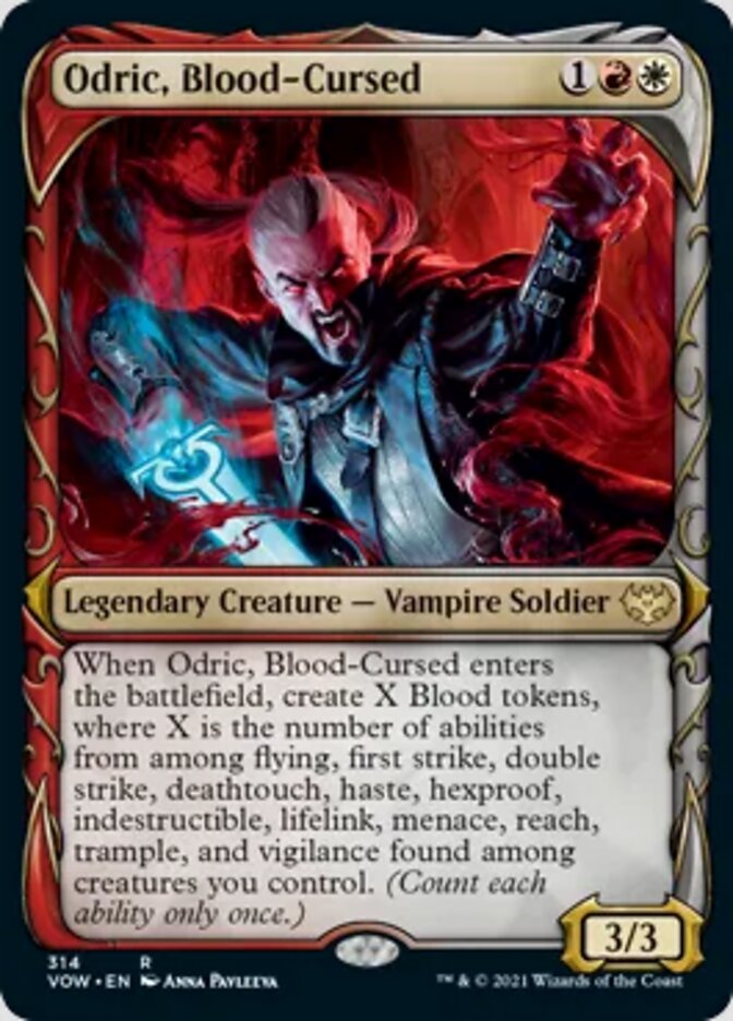 Odric, Blood-Cursed (Showcase Fang Frame) [Innistrad: Crimson Vow] | Webway Games